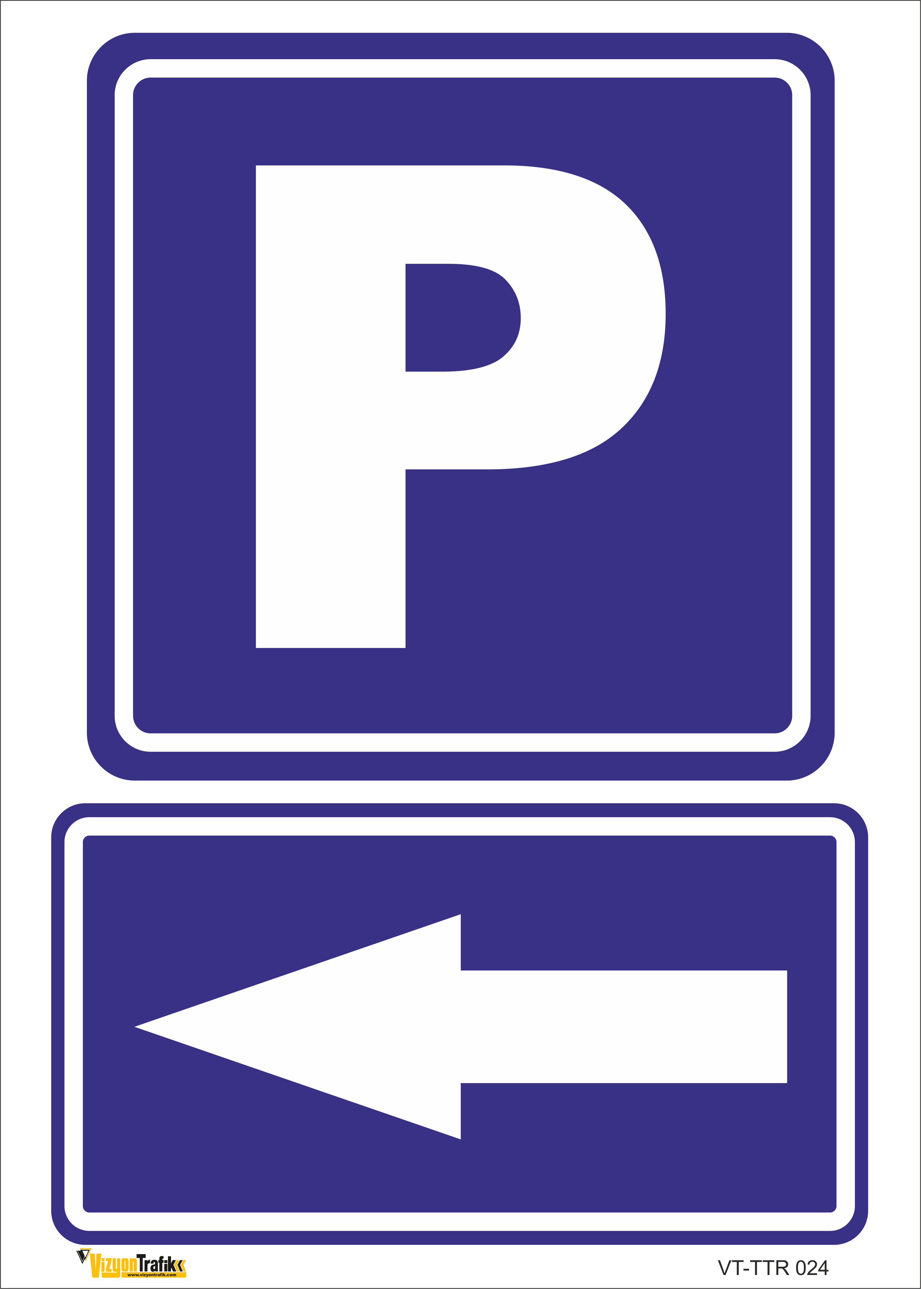 P (OTOPARK) SOL YÖN LEVHASI